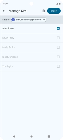 Press the drop down list next to 