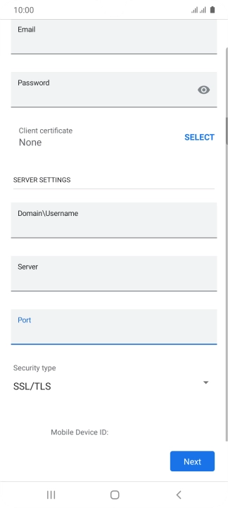 Press the drop down list below 