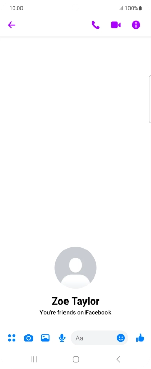 Press the text input field.