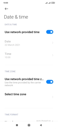 Press the Home key to return to the home screen.