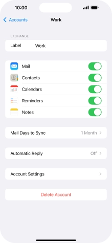 Press Account Settings.
