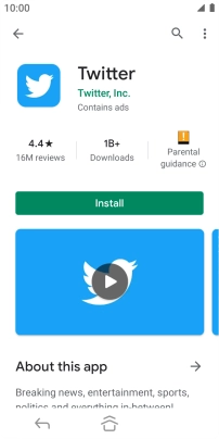 Press Install and follow the instructions on the screen to install the app.