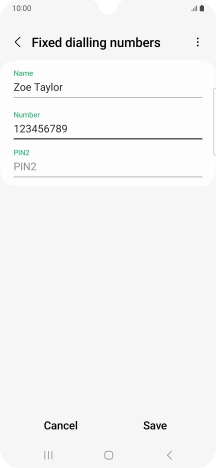 Press PIN2 and key in your PIN2. The default PIN2 is 1111.