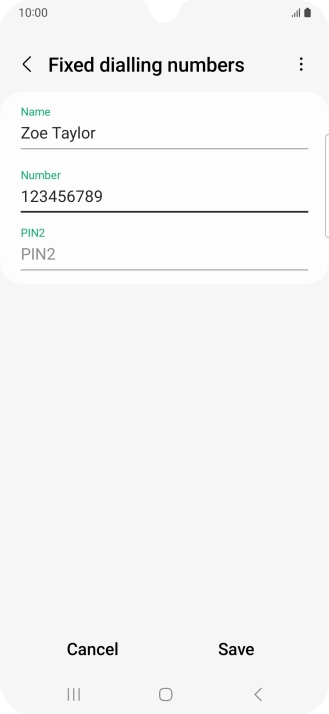 Press PIN2 and key in your PIN2. The default PIN2 is 1111.