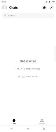 Press the new message icon.