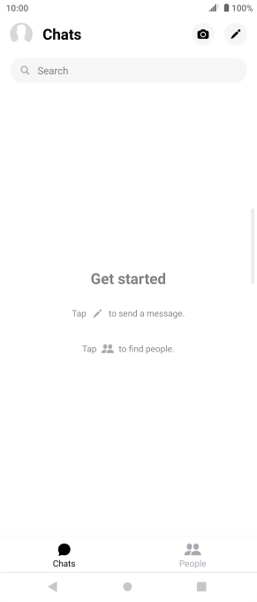 Press the new message icon.