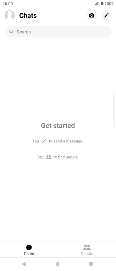 Press the new message icon.