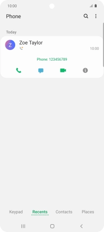 Press the information icon.