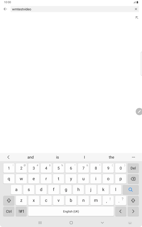 Key in the required search word and press the search icon.