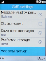 Select Voicemail server.