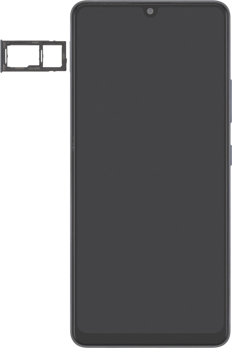 Turn the memory card so the angled corner of the memory card matches the angled corner of the memory card holder and place the card in the holder.