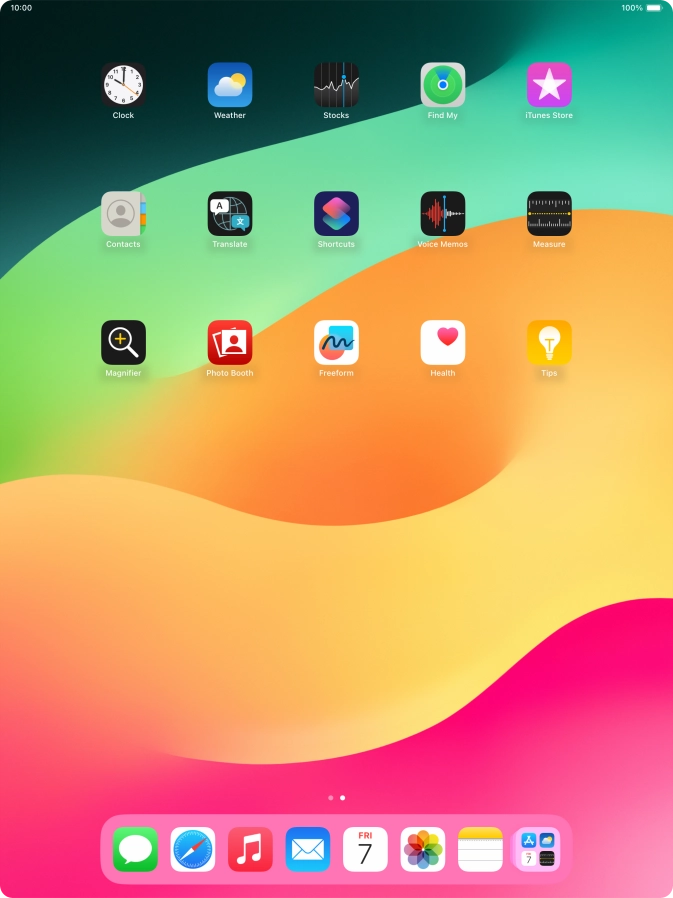 To add an application to Dock, press and hold the required application and drag it downwards to the left side of Dock.