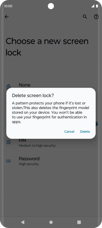 Press Delete.
