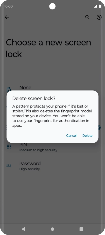 Press Delete.