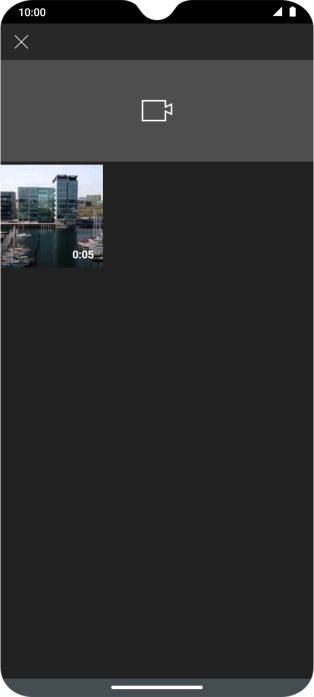 Press the required video clip.