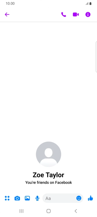 Press the text input field.