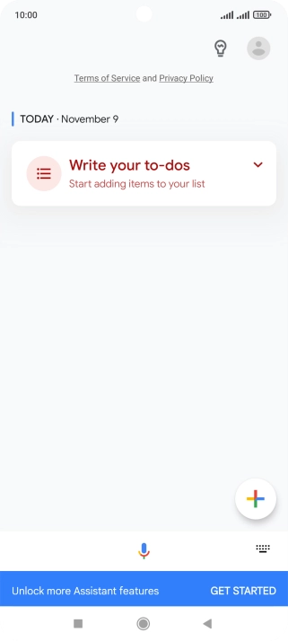 Press the profile icon.