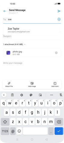 Press the required contact.