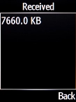 The incoming data usage is displayed.