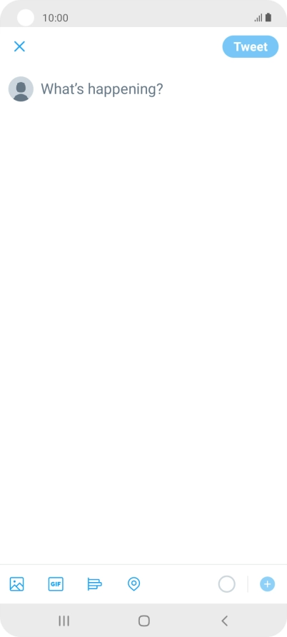 Press the text input field.