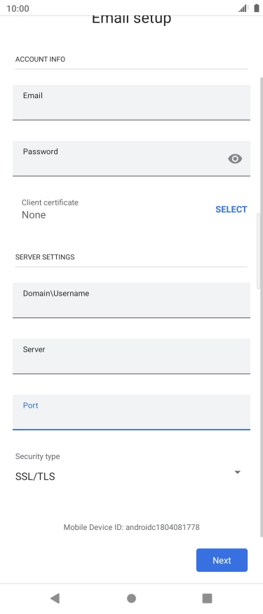 Press the drop down list below 