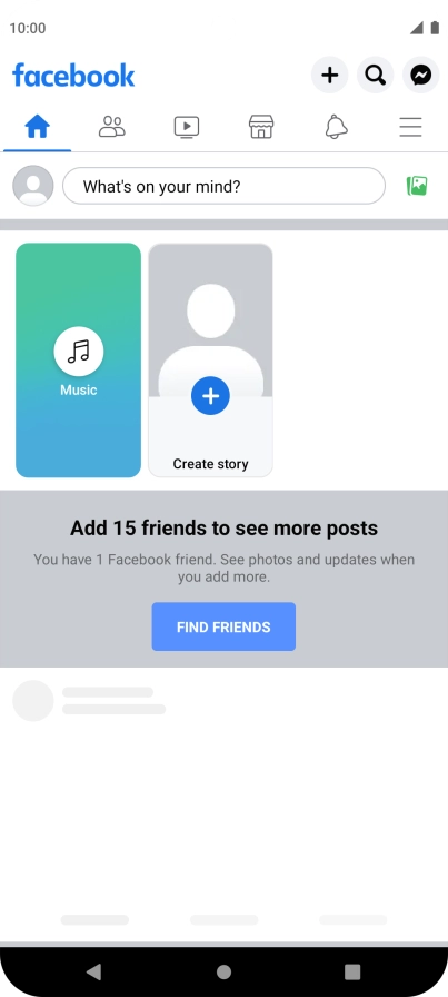 Press the text input field.
