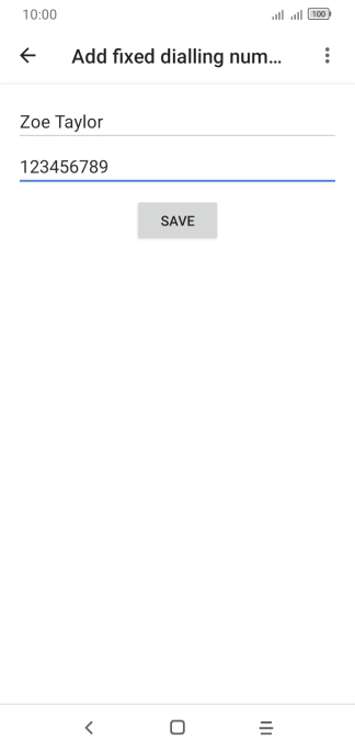 Press SAVE.