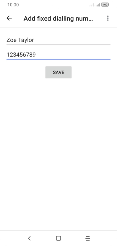 Press SAVE.