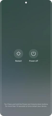 Press Power off.