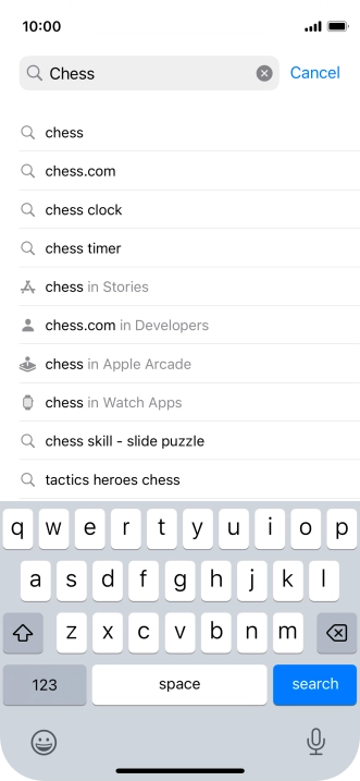 Press search.
