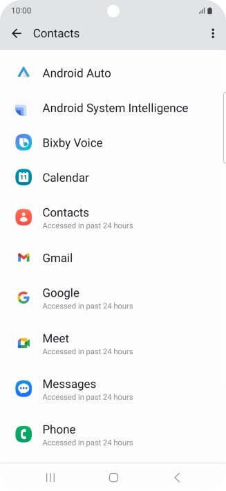 Press the required app.