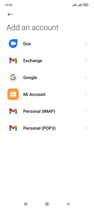 Press Google.