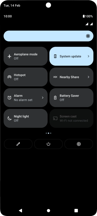 Press Aeroplane mode to turn the function on or off.