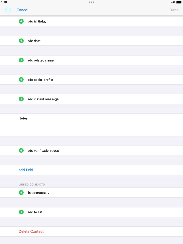 Press link contacts....