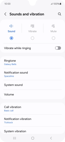 Press Notification sound.