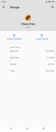 Press CLEAR CACHE.