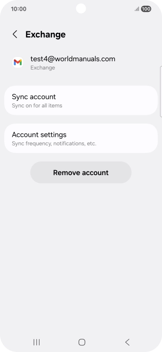Press Remove account.