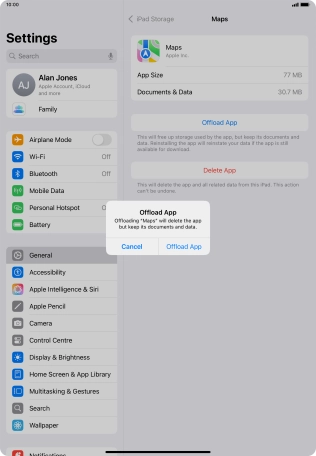 Press Offload App.