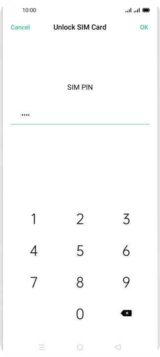 Key in your PIN and press OK.