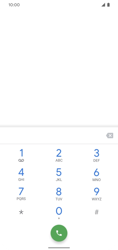 Press and hold number key 1 to call voicemail. Follow the instructions to listen to your messages.