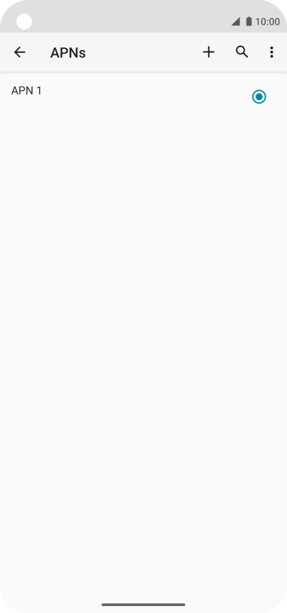 Press the new data connection icon.