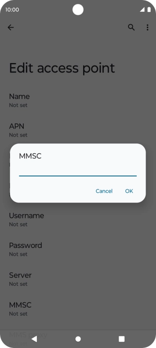Key in http://mms.vodafone.co.uk/servlets/mms and press OK.