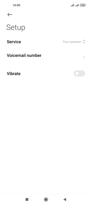 Press Voicemail number.