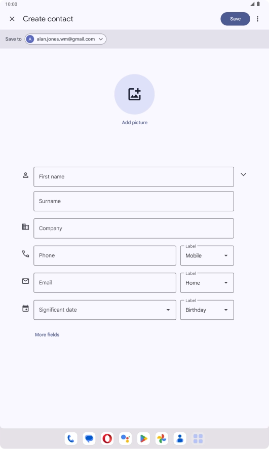 Press the drop down list next to 