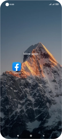 Press Facebook.