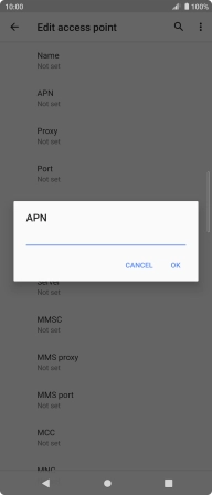 Key in wap.vodafone.co.uk and press OK.