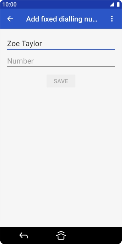 Press Number and key in the required phone number.