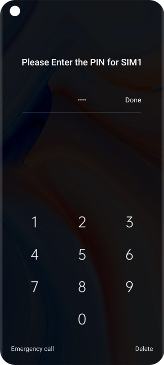 If you're asked to key in your PIN, do so and press Done.