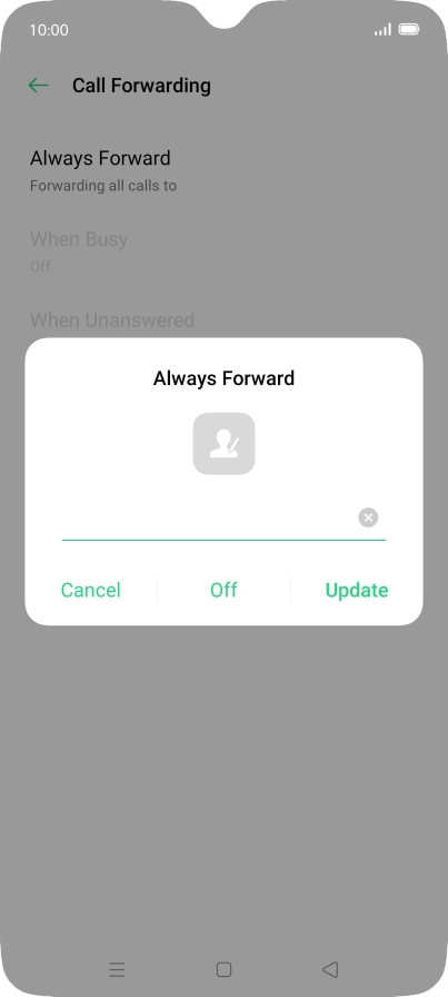 Press Off.