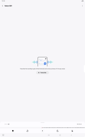 Press Transcribe.
